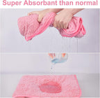 Bienbee Dog Bathrobe, Quick Drying Super Absorbent Dog Robes for After Bath, Warm Keeping Dogs Towel, Dogs Bath Supplies, Pink XL