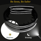 Mayerzon Prong Collar for Large Medium Dogs, Patented Reflective Pinch Collar with Metal Buckle, No Pull Adjustable Hidden Covered Dog Walking Training for Pitbull German Shepherd Doberman(Black, XL)