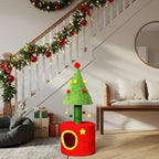 Christmas Decorations, Christmas Cat Tree with Hideaway, Small Cat Tower with Sisal Scratching Post and Hanging Toys, Red & Green Holiday Decor for Indoor Cats (30.7 in Christmas)