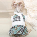 Dog Christmas Sweater Dog Winter Clothes for Small Dogs Boy Girl Fall Puppy Dress Warm Fleece Chihuahua Yorkie Teacup Doggie Sweaters Dresses Doggy Sweater for Small Dogs Girl Cat Outfits, Green, XS