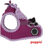 Puppia Vivien Vest Dog Harness Step-in All Season Mesh Cute No Pull No Choke Walking Training for Small Dog, Purple, X-Small