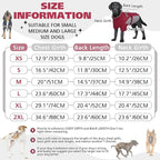 ROZKITCH Dog Winter Coat, Dog Coat for Autumn Winter with Turtleneck, Pet Clothes with Adjustable Waist Strap, Soft Warm Pet Clothing with Reflective Strip for Small Medium Large Dogs Dark Red S