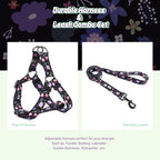QQPETS Dog Harness Leash Set Adjustable Heavy Duty No Pull Halter Harnesses for Small Medium Large Breed Dogs Back Clip Anti-Twist Perfect for Walking