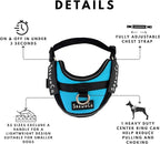ShawnCo Essential Pro Dog Harness, No-Pull Pet Vest with 3 Leash Clips and Removable, Reflective Side Patches, Adjustable and Padded Harness for Small, Medium and Large Dogs (Mustang Red, S)