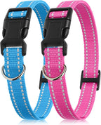 PetJoy Replacement Strap for E-Collar with Reflective Strip & D-Ring – 2 Pack Adjustable Nylon Dog Collar Band, Pet Safe & Durable for Training Collars