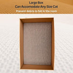Cat Scratch Pad with Box 5 in 1, Cardboard Cat Scratcher, Cat Scratcher Cardboard, Scratching Pads for Indoor Cats, Cat Scratching Post Reversible Cat Scratching Board (5 Pack with Box)