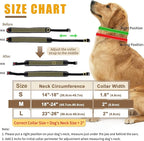 Martingale Collar for Dogs, Reflective No Pull Dog Collar for Medium Large Dogs, Heavy Duty Nylon Adjustable Anti Pull Slip Collar for Walking Training with Buckle 1.8 Inch Wide S Army Green