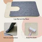 Felt Cat Scratching Pad & Tunnel Sisal Mat Combo - 2-in-1 Interactive Play Tunnel Enrichment Toy for Indoor Cats & Kittens