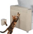 Couch Protector from Cat Claws - Color Matched Cat Scratch Pad for Both Side Arm,Couch Cover for Cats with Expanded Coverage Sisal Area, Universal Fit and No Left/Right Needed (Beige)