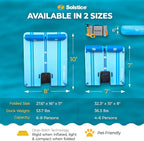 SOLSTICE Inflatable Pup Plank, Dog Water Ramp for Boats & Docks, Party (4-6 Person) Capacity - Floating Platform for Pets for Lake, River, Beach & Swimming Pool, Includes Pump, Patent-Protected Design