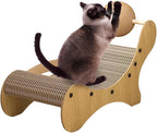 Cat Scratch Pad,Curved Multi-Purpose Toy | Indoor Cat Scratcher Board,for Climbing Home Indoor Outdoor Bedroom Living Room Corner Floor Rest