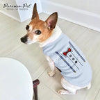 Parisian Pet Dog Shirt – 100% Cotton Bow Tie Shirts for Medium Dogs – Sleeveless Puppy Clothes – Lightweight and Breathable Pet Apparel – Formal Tuxedo Boy Dog Clothes - Stretchy T Shirts for Dogs