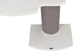 TRIXIE Acadia 63-in Cat Tower with Wall Supports, Oversized Sisal Scratching Post, Three Platforms, Removable Bed, Gray