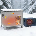 Insulated Dog House Outdoor Weatherpoof Plastic Dogs Houses Indoor Waterproof Stray/Pet Dog Shelter Outside for Medium and Small Dogs