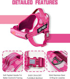 AUROTH Dog Harness and Leash Set, Soft Padded Service Dog Vest with 5.25FT Dog Leash, No Choke, Easy On Pet Vest, Adjustable Reflective No Pull Dog Harness Small Sized Dog, Easy Walking and Training