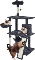 Topeakmart Cat Tower for Indoor Cats 63.5inch, Cat Furniture Condo with Scratching Posts as Kitten Activity Center