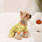 Dog Pajamas Pjs Spring Summer Dog Clothes for Small Dogs Girl Boy, Soft Stretchy Tiny Chihuahua Yorkie Puppy Clothes Doggie Onesies Cat Pet Jammies Outfit, Yellow Duck, L