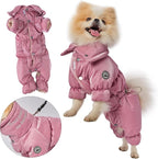 Winter Dog Coat for Female Pups with Full Belly Coverage, Girl Dog Clothes, Snow Jacket for Dogs, Snowsuit, Winter Coat for Dogs for Cold Weather, Ideal for Small Medium Dogs (Medium)