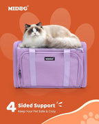 MIDOG Cat Carrier Soft for Small to Medium-Sized Cats,Up to 25 Lbs, TSA Airline Approved Soft Sided Pet Carrier