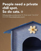 Lukamoo® Cute Cat House (Oceanic Cottage, Large)