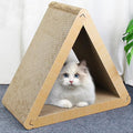 Cat Scratcher Cardboard Cat Scratch Pad with Premium Scratch Textures Design Durable Cat Scratching Large Triangle Vertical Cat Scratching Board