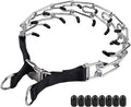 Prong Collar for Large Dogs, Dog Pinch Collar,Dog Training Collar,High Strength Quick Release Metal Buckle,Comfort Rubber Tips,for Large Dogs (4.0mm, 23.6-Inch, Black)