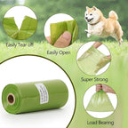 Dog Poop Bags 1140 Count (57 Rolls), Unscented Leak-Proof Waste Bag, 13x9" Green Doggy Poop Bags with Bone-Shaped Dispenser, Extra Thick & Easy Detach