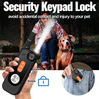 Dog Shock Collar with Remote Control Shock Collar for Dogs, 4 Training Modes Vibration, Beep, Shock, Flashlight IPX7 Waterproof Keypad Lock Rechargeable E-Collar for All Breed