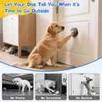 ChunHee Dog Bells for Door, Wireless Dog Doorbell for Potty Training, Dog Bells to Go Outside, Dog Potty Bell with Waterproof Button, 55 Chimes & Adjustable Volume