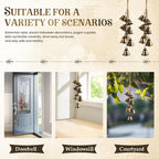 2 Pack Witch Bells Protection for Door Knob Outdoor Bells Hanging Wind Chimes Witchy Things Clear Negative Energy Witch Bells Set Wiccan Bell Witchy Gifts(Classic)