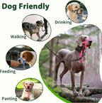 BARKLESS Sturdy No Pull Head Collar for Medium Large Dogs, Gentle Reflective Head Halter with Safety Link, Adjustable Nylon Dog Training Muzzle Leash for Walking Control (Green, XL)