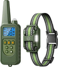 Dog Shock Collar, Electronic Dog Shock Collar with Shock, Beep, Vibration, Dog Training Collar with Remote, Light, Waterproof Rechargeable, 2600ft Dog e-Collar for Small Medium Large Dogs