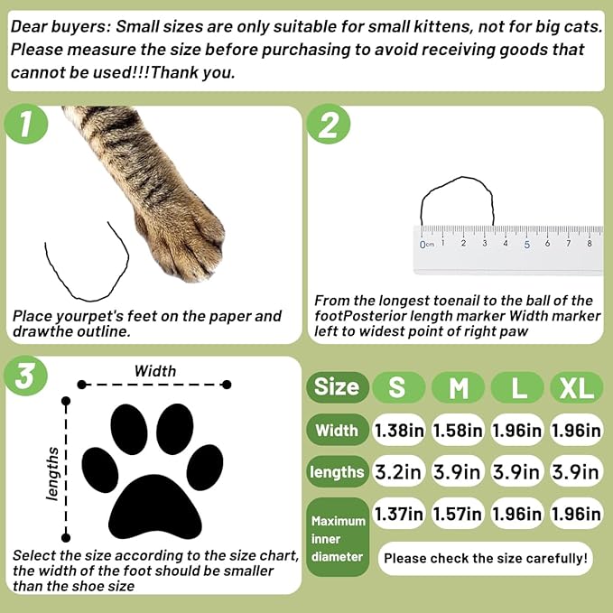 4 PCS Cat Mittens to Prevent Scratching,Mesh Breathable Cats Shoes,Adjustable Cat Anti Scratch Gloves,Suitable for Cats When Bathing and Nail Trimming(S,Black)