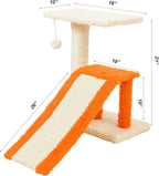 AeroMark Armarkat Model X2101 Two-Level Real Wood Cat Scratcher, Beige/Orange