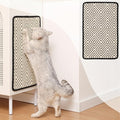 Boho Sisal Cat Scratcher Mat with Adhesive Strips (Scratch Protector for Carpet, Sofa, Wall, Corner Furniture), Durable and Shedding-Resistant Cat Scratching Surface - 13x21.7 inch (Diamond)