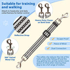 BARKLESS No Pull Dog Head Collar for Gentle Training Walking, Soft Padded Head Halter with Collar Safety Clip, Comfortable Fit Muzzle Leash with Reflective Strap for Medium Large Dog (Grey, M)