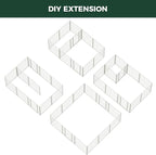 FXW Homeplus Unleashed Indoor Dog Playpen - Stress-Free and Safe Play, Heavy Duty 32 Inch 12 Panels with Connectors (Pack of 2) for Puppy and Small Dogs, White│Patented