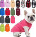 BEAUTYZOO Dog Fleece Vest Sweater Winter Jacket for Small and Medium Dogs with D-Ring Leash Cold Weather Coat Hoodie for XS S M Dogs Boy or Girls,Rose L