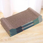 Cat Scratch Board, Bone-Shaped Design cat Scratch pad, Brown Corrugated Cardboard, pet cat Toy, Reversible cat Scratch Toy (2pcs)