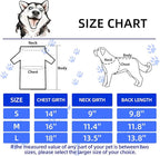 Saintrygo 8 Pieces Dog Shirts Pet Printed Clothes with Funny Letters Summer Pet T Shirts Cool Puppy Breathable Dog Outfit Soft Sweatshirt Cats(Classic Pattern,Large)