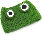 Adorable Pet Funny Hat Cartoon Frog Shape Pet Cap Weaving Puppy Cat Hat Pet Grooming Supplies for Everyday Decoration Christmas Halloween Decoration Use 1PCS