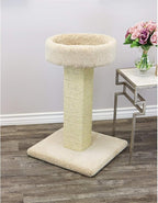 Prestige Cat Trees Beige Solid Wood Cat Scratching Post and Sleeper, Large