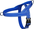 rabbitgoo Dog Harness No Pull, Quick Fit for Large Dogs with Soft Padded Handle, Chest Adjustable Reflective Pet Vest, No Choke Escape Proof for Walking Training, Blue L