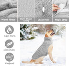 Malier Dog Winter Coat, Reversible Fleece Dog Cold Weather Coats, Windproof Warm Snow Puppy Jacket Vest Pet Clothes for Small Medium Large Dogs (Gray, X-Small)