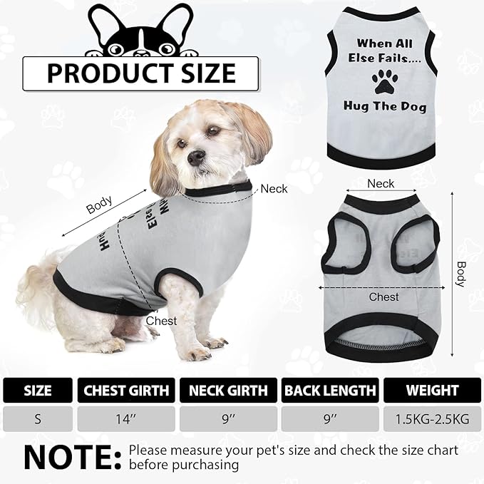 Reginary 8 Pcs Dog Clothes for Small Dogs Boy Summer Shirts Soft Breathable Chihuahua Yorkie Cute Pattern Sleeveless Puppy Cat Tank Top Tee Vest Fit for Mini and Medium Dogs(Small)