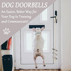 Dog Hanging Doorbells| 6 Dog Potty Training Bells| Adjustable Durable Braided Rope Door Bell for Dogs to Ring to Go Outside(Silver, Large)