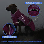 MIGOHI Waterproof Dog Winter Coat - Thick Dog Fleece Jacket with Reflective Strips, Warm Winter Snowsuit Sweater for Small Dogs,Machine Washable,French Bulldog,M,Rosepink