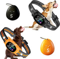 My Pet Command 2-1 Dog Bark Collar with 300Ft Fob Remote Tag. Smart AI Anti Barking Training Rechargeable 5 Sensitivity Levels, Beep Vibration, Shock (Optional). L,M,S Dogs Waterproof 2 Collar Kit