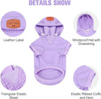 BEAUTYZOO Dog Sweaters for Large Dogs Girls Boys, Warm Winter Dog Hoodie Sweatshirt with Pocket & Leash Hole,Soft Waffle-Like Laminated Cotton Pet Clothes for Big Breeds Indoor Outdoor Cold Weather