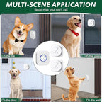 Dog Door Bell for Potty Training, Smart Wireless Doggie Doorbell to Go Outside, 1000 Feet Long Range with IP65 Waterproof Touch Button, 20 Melodies & Adjustable Volume (2 Button)